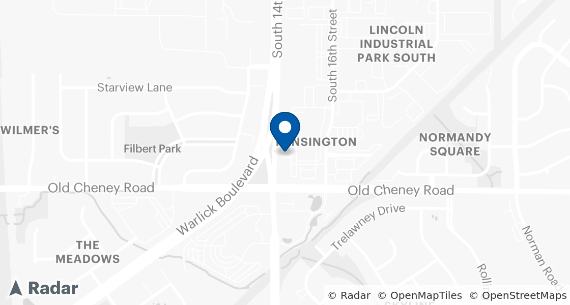 Map of Dairy Queen Location:: 5545 S 16th Street, Lincoln, NE, 68512
